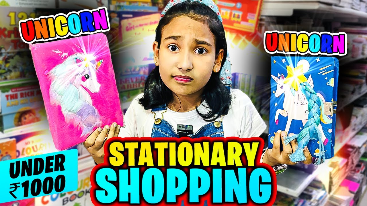 Read more about the article Unicorn Stationery Shopping on a ₹1000 Budget – So Many Cute Finds! 🦄🤯 #LearnWithPari