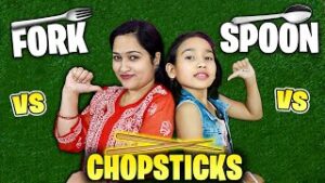 Read more about the article Spoon vs Fork vs Chopsticks: The Ultimate Eating Challenge on Learn with Pari!