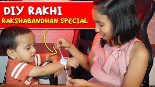 DIY Rakhi Rakshabandhan Special: Easy & Cute Rakhi Making for School Competition!