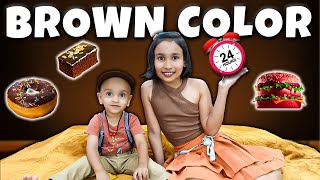 You are currently viewing I Used Only BROWN Things For 24 Hours | The Ultimate Brown Challenge