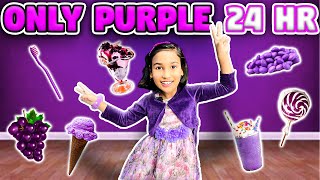 Read more about the article Used Only PURPLE Things for 24 Hours 💜! Gone Extreme 😈😜 | Learn with Pari