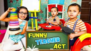 Read more about the article Funny Teacher for Play Group Kids | Pretend Play Fun