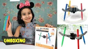 Read more about the article 3-in-1 Doodling Robot Kit UNBOXING | Fun Science Kit for Kids 🤖🎨
