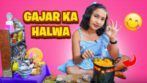Read more about the article 🧁 Gajar Ka Halwa in a Miniature Kitchen 🧀🍜 | Real Cooking Fun!