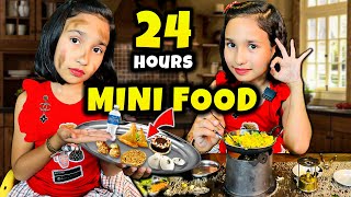 You are currently viewing 🍽️ Eating Only MINI FOOD for 24 Hours Challenge! 😋
