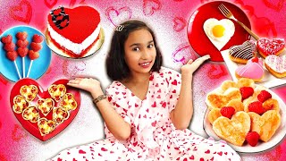 You are currently viewing ❤️ Eating Only Heart-Shaped Food for 24 Hours Challenge! 😋