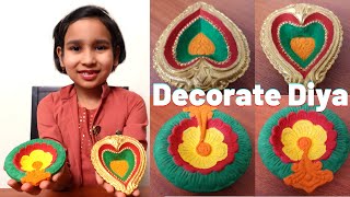 You are currently viewing 🪔 Easy Way to Decorate Diyas at Home | DIY Diya Decoration Ideas | Diwali Decoration