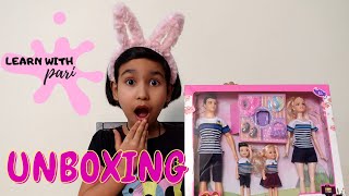 🎁 Family Doll Set Unboxing Gone Wild! | Meet the Travel-Ready Doll Fam