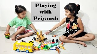 🍎 Learn Names of Fruits, Vegetables & Animals in Hindi and Sambalpuri | With Vegetable Cutter Games!🐘🍆🌽