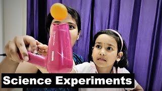 🧪 Ice & Thread, Ball & Hair Dryer, Flying Ping Pong Ball | Science Experiments Part 2