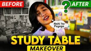 Read more about the article Study Table Makeover 🫣➡️📚 I Literally Cried! 😭✨
