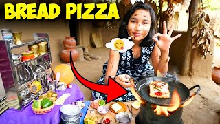 Mini Bread Pizza Cooking 🔥🍞🍕 | Simple Recipe in 5 Minutes! 😱