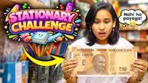Read more about the article Stationery Under ₹10 Challenge! ✏️😱 | Impossible Budget Challenge! 💰
