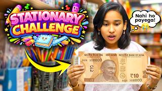 Stationery Under ₹10 Challenge! ✏️😱 | Impossible Budget Challenge! 💰