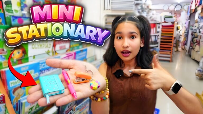 Mini Stationery Shopping Challenge — NO Budget 💸 NO Limit 😱 | How Much Did We Spend?! 🤯✏️📚