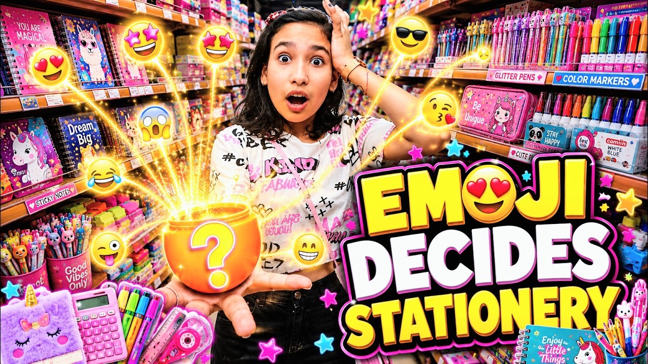You are currently viewing Emoji Decides My Stationery Shopping Challenge! 😱✏️ Can I Buy My Favorite Items?